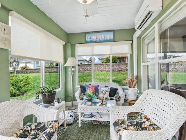 17380 SE 111th Ct, Summerfield, FL 34491 - sunroom / solarium with an AC wall unit