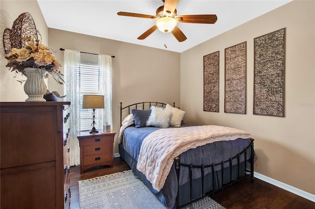 11601 Thacker Dr, Clermont, FL 34711 - bedroom featuring wood finished floors and ceiling fan