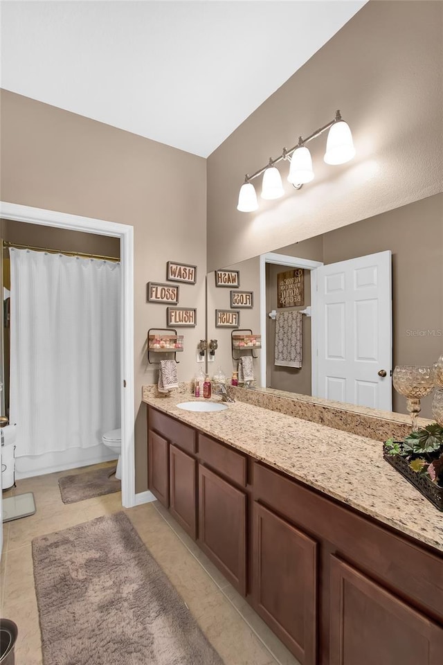 11601 Thacker Dr, Clermont, FL 34711 - full bath with vanity and tile patterned flooring