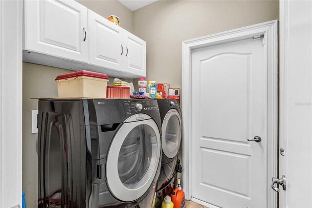 3222 San Leo Dr, Orlando, FL 32820 - washroom featuring washing machine and dryer and cabinet space