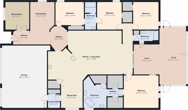 3222 San Leo Dr, Orlando, FL 32820 - floor plan / room layout