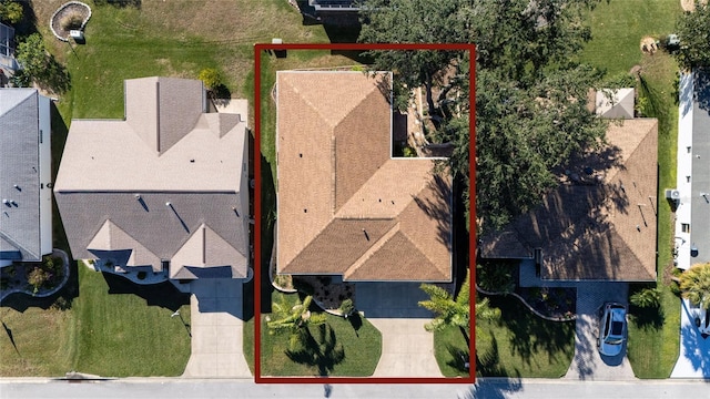 9430 SE 176th Saffold St, The Villages, FL 32162 - aerial view of property and surrounding area featuring property boundaries highlighted