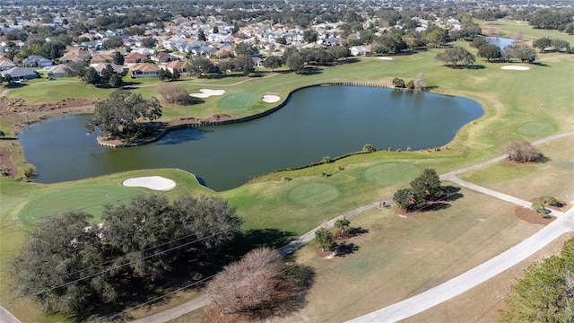 9430 SE 176th Saffold St, The Villages, FL 32162 - aerial perspective of suburban area with a nearby body of water and a golf course