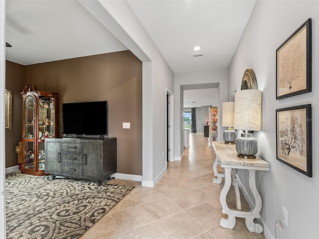 17108 SE 111th Terrace Rd, Summerfield, FL 34491 - hall featuring baseboards and tile patterned floors