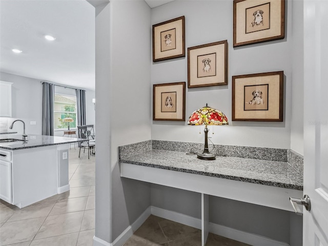 17108 SE 111th Terrace Rd, Summerfield, FL 34491 - detailed view of a sink, baseboards, and recessed lighting