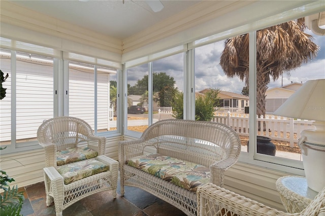 9321 SE 172nd Augusta Ln, The Villages, FL 32162 - sunroom / solarium with stone finish floors
