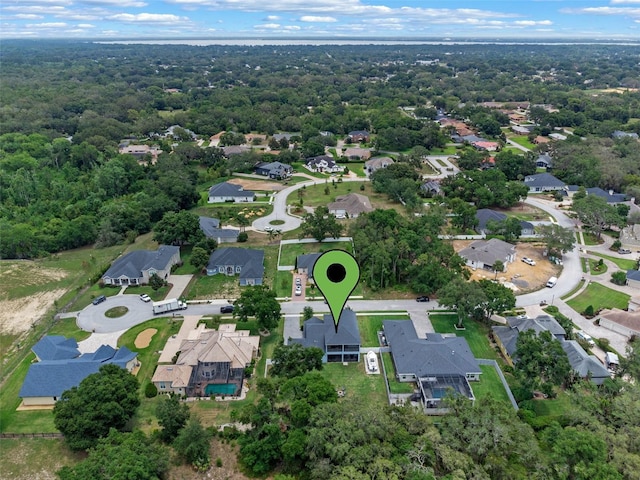 9512 Mid Summer Ln, Leesburg, FL 34788 - aerial overview of property's location with nearby suburban area