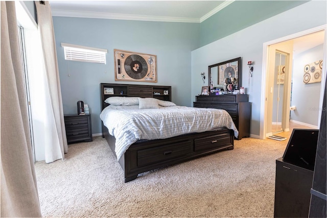 5437 Compass Pt Unit 00, Oxford, FL 34484 - carpeted bedroom featuring ornamental molding and baseboards