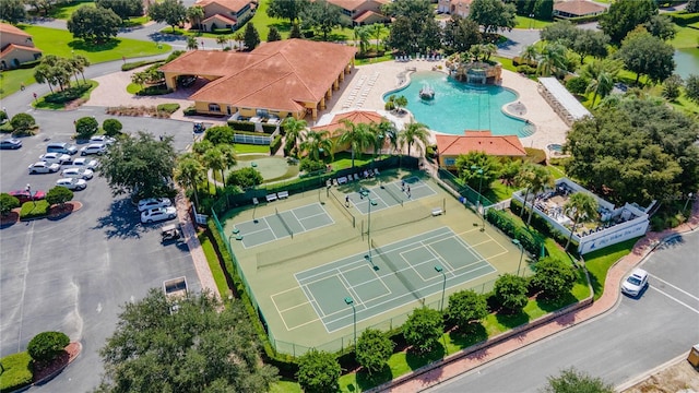 5437 Compass Pt Unit 00, Oxford, FL 34484 - bird's eye view of a pool area
