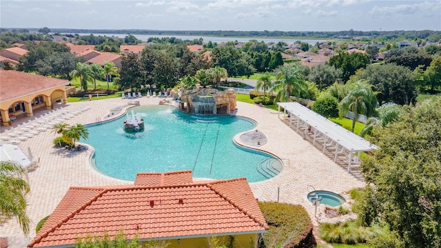 5437 Compass Pt Unit 00, Oxford, FL 34484 - community pool featuring a patio area