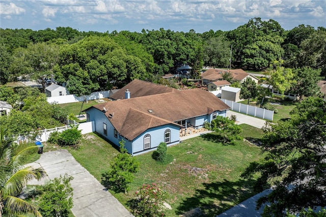 5521 Oak St, Mount Dora, FL 32757 - view from above of property featuring a forest
