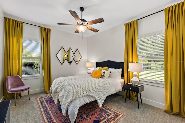 35449 Pinegate Trl, Eustis, FL 32736 - bedroom featuring carpet flooring and ceiling fan