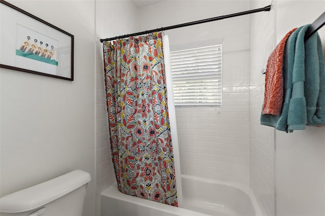 35449 Pinegate Trl, Eustis, FL 32736 - full bathroom featuring shower / bath combo with shower curtain and toilet