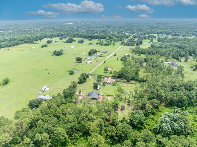 21320 Paradise Way, Eustis, FL 32736 - aerial view of property and surrounding area with rural landscape and a heavily wooded area