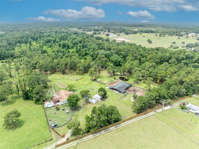 21320 Paradise Way, Eustis, FL 32736 - aerial view of property and surrounding area with a heavily wooded area and rural landscape