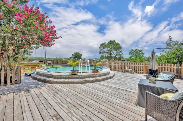 21320 Paradise Way, Eustis, FL 32736 - deck with a fenced backyard