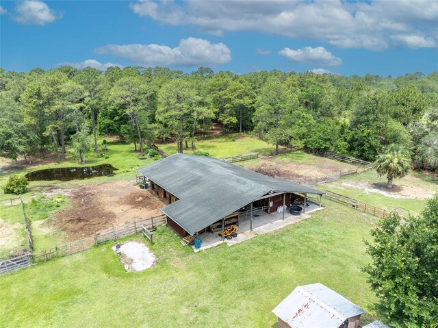 21320 Paradise Way, Eustis, FL 32736 - aerial view of sparsely populated area with a heavily wooded area