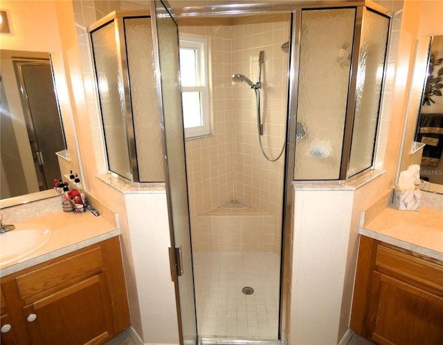 751 Old Oaks Ln, Leesburg, FL 34748 - full bathroom with vanity and a shower stall