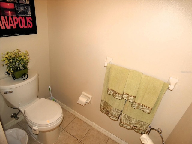 751 Old Oaks Ln, Leesburg, FL 34748 - bathroom with tile patterned flooring, toilet, and baseboards