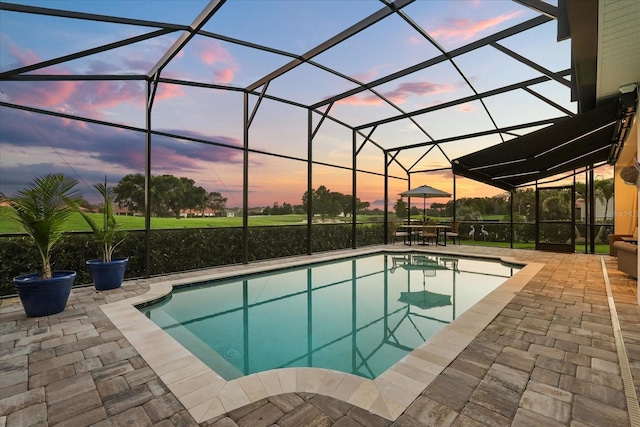 17700 Sawgrass Run, Tavares, FL 32778 - outdoor pool with a patio area and a lanai