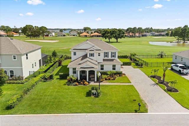 17700 Sawgrass Run, Tavares, FL 32778 - aerial view of residential area featuring a nearby body of water and a golf course