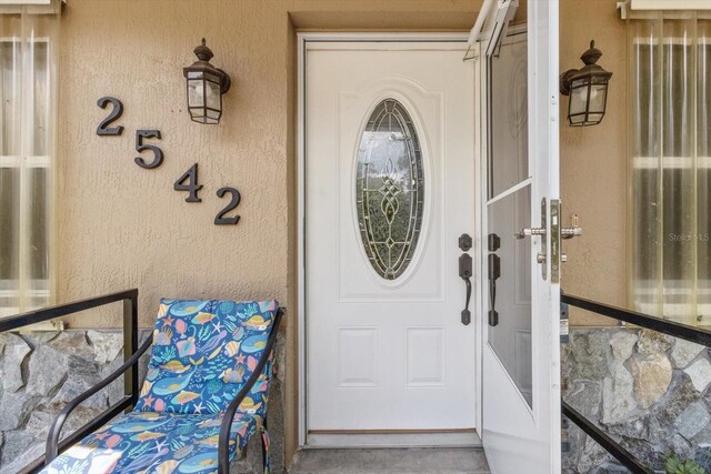 2542 N Regatta Pt, Crystal River, FL 34429 - entrance to property with stucco siding