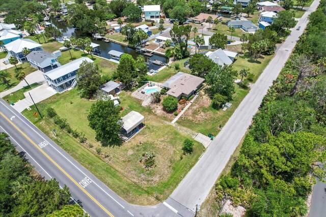 2542 N Regatta Pt, Crystal River, FL 34429 - aerial view of property's location featuring a nearby body of water and nearby suburban area