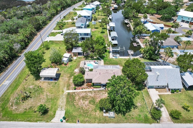 2542 N Regatta Pt, Crystal River, FL 34429 - aerial view of residential area featuring a large body of water