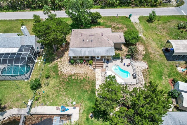 2542 N Regatta Pt, Crystal River, FL 34429 - aerial view of a pool area