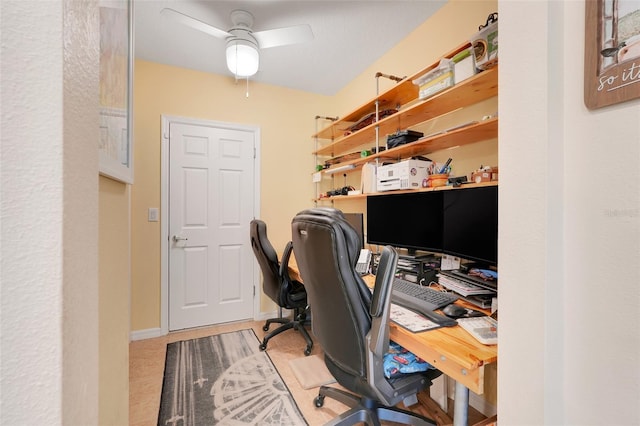 641 Black Eagle Dr, Groveland, FL 34736 - office with ceiling fan