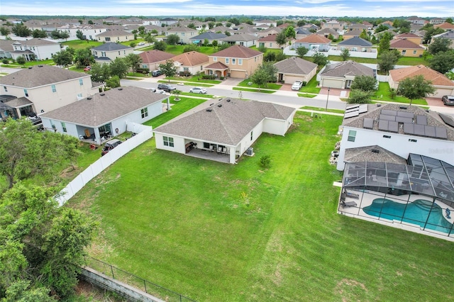 641 Black Eagle Dr, Groveland, FL 34736 - aerial perspective of suburban area with a pool