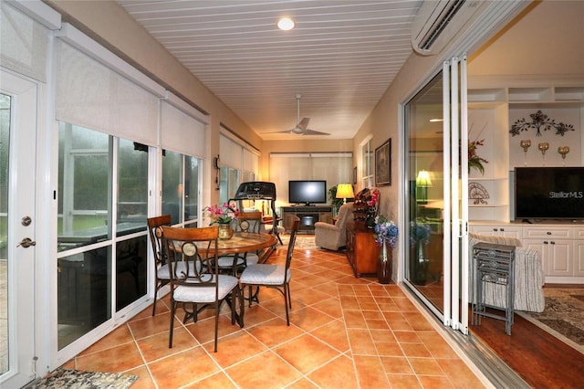 11868 SE 91st Cir, Summerfield, FL 34491 - sunroom featuring an AC wall unit