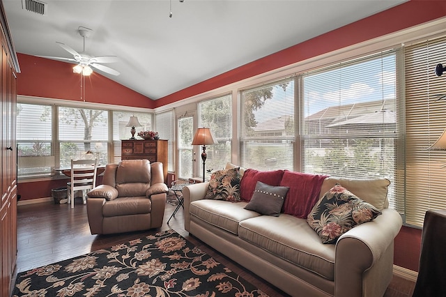 215 Chula Vista Ave, The Villages, FL 32159 - sunroom featuring lofted ceiling, wood finished floors, and baseboards
