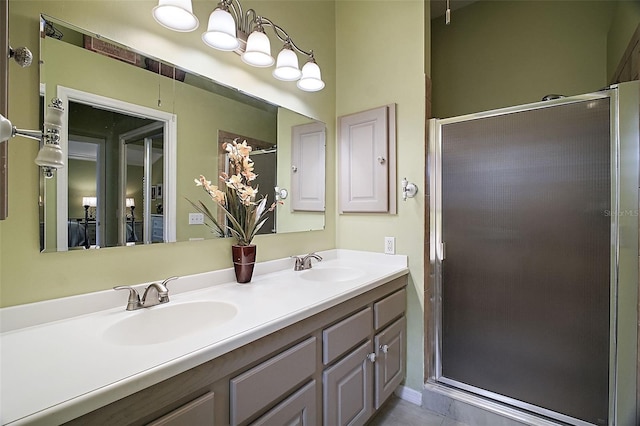 215 Chula Vista Ave, The Villages, FL 32159 - full bath with double vanity and a stall shower