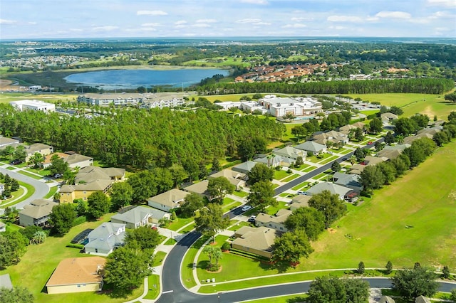 4239 Fawn Meadows Cir, Clermont, FL 34711 - aerial perspective of suburban area featuring a large body of water