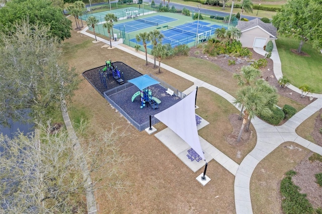 4239 Fawn Meadows Cir, Clermont, FL 34711 - drone / aerial view of a community park