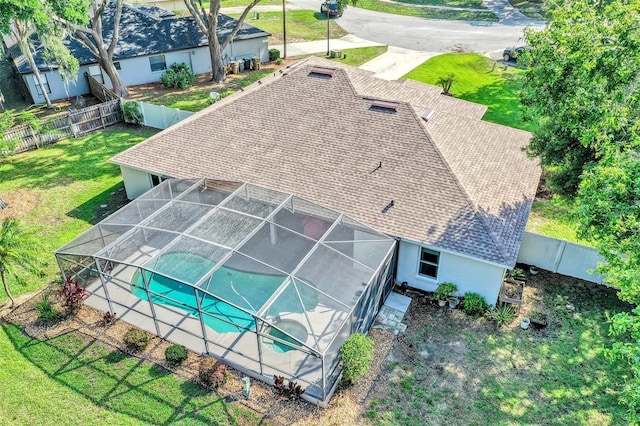 34231 Shadewood Cir, Leesburg, FL 34788 - view from above of property with a pool area