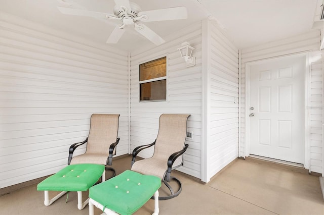 2317 Whisper St, The Villages, FL 32162 - view of patio / terrace with ceiling fan