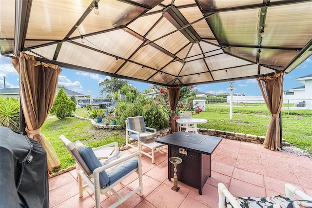 8850 SE 156th St, Summerfield, FL 34491 - view of patio with a gazebo