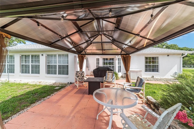 8850 SE 156th St, Summerfield, FL 34491 - view of patio with a gazebo and area for grilling