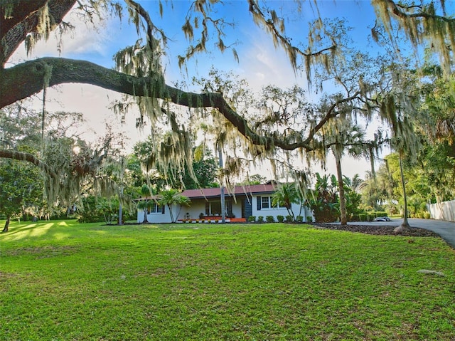 9269 Silver Lake Dr, Leesburg, FL 34788 - view of front facade with a front yard