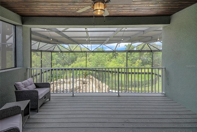 14501 Wabasso Loop, Winter Garden, FL 34787 - deck with ceiling fan