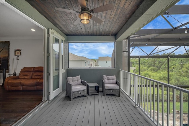 14501 Wabasso Loop, Winter Garden, FL 34787 - deck with a ceiling fan