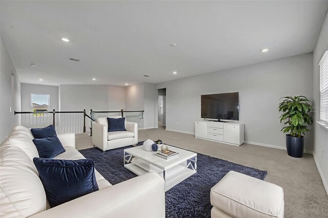2147 Timber Creek Ln, Clermont, FL 34715 - carpeted living area featuring recessed lighting and baseboards