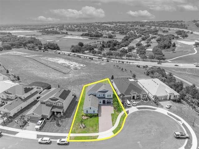 2147 Timber Creek Ln, Clermont, FL 34715 - aerial view of residential area with property parcel outlined