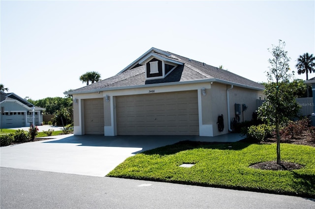 3466 Smedley Rd, The Villages, FL 32163 - view of front of property featuring stucco siding, concrete driveway, and a shingled roof