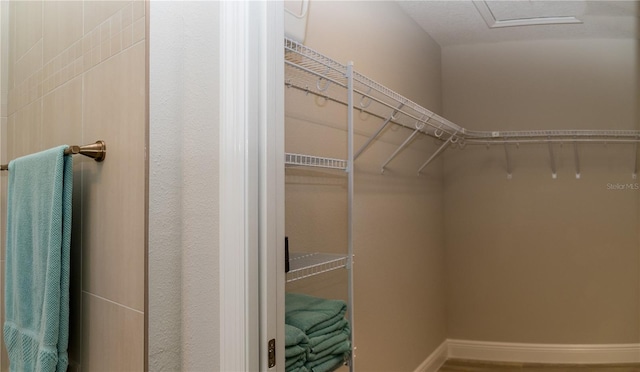 3466 Smedley Rd, The Villages, FL 32163 - spacious closet featuring attic access