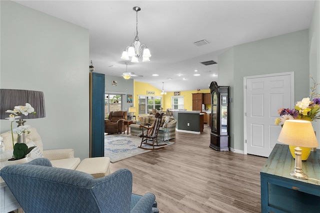 3978 Nottingham Loop, The Villages, FL 32163 - living room featuring a chandelier, wood finished floors, baseboards, and recessed lighting
