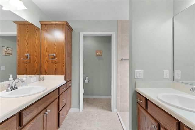 3978 Nottingham Loop, The Villages, FL 32163 - bathroom featuring two vanities and tile patterned floors