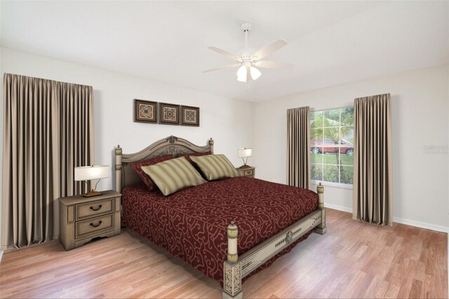 832 Willow Run St, Minneola, FL 34715 - bedroom featuring light wood-style flooring and a ceiling fan